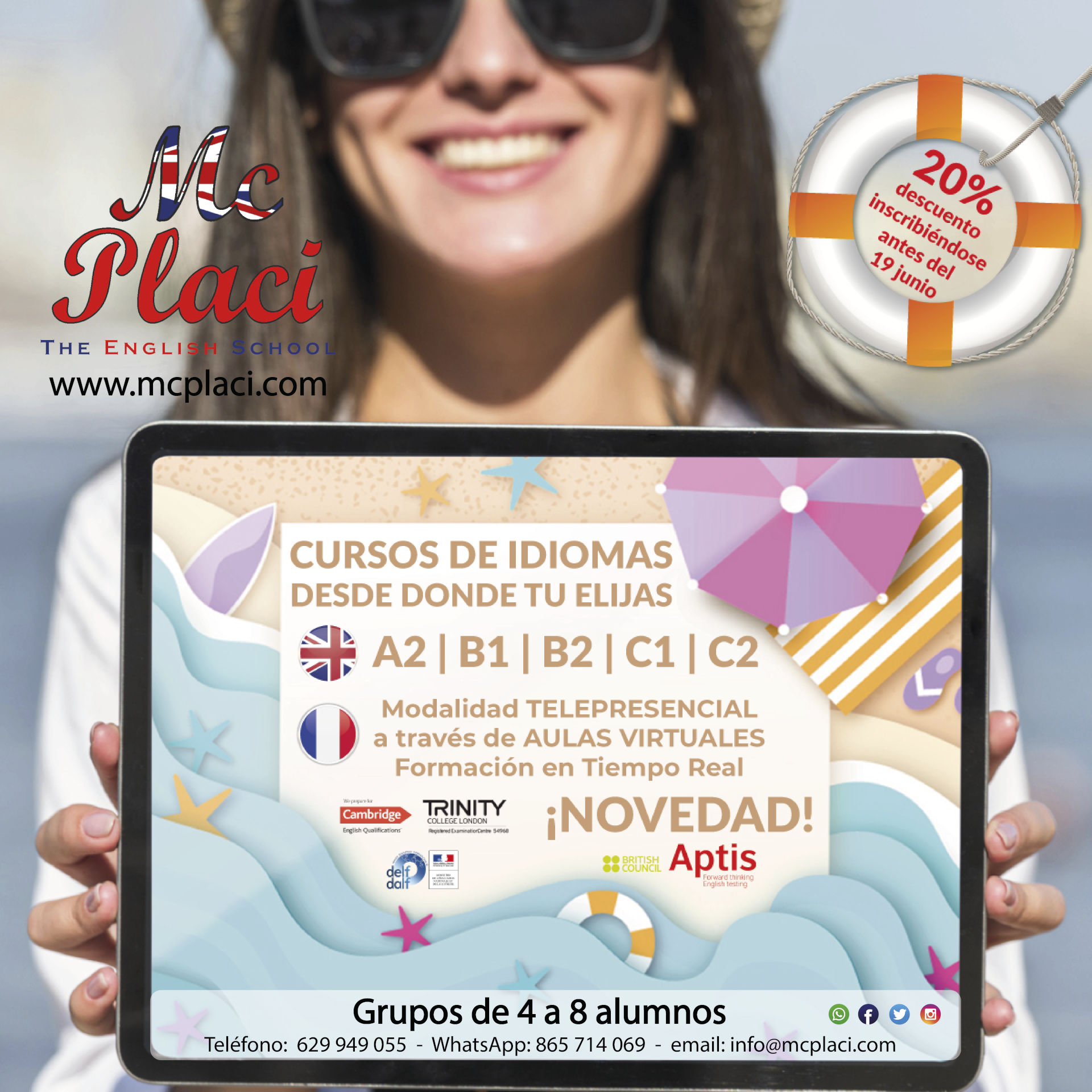 CURSO APTIS B1 ONLINE • VERANO 2021